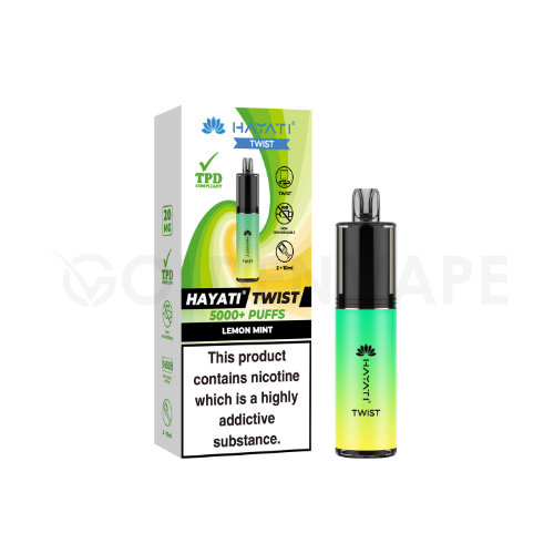 Hayati Twist 5000 Rechargeable Legal Big Puff Devices