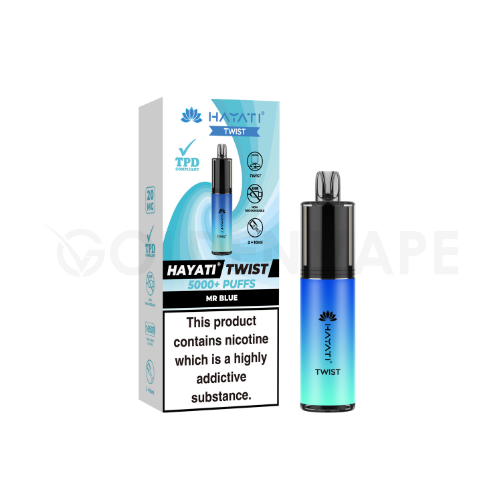 Hayati Twist 5000 Rechargeable Legal Big Puff Devices