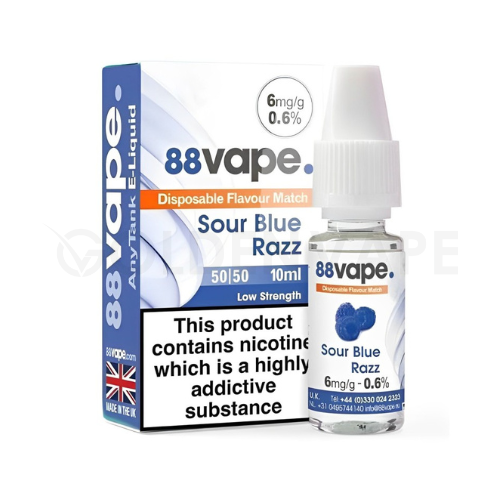 88Vape E-Liquids - Nicotine Strength 6mg